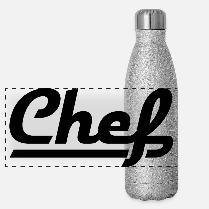 Chef Gourde isotherme panoramique pailletée 500 ml