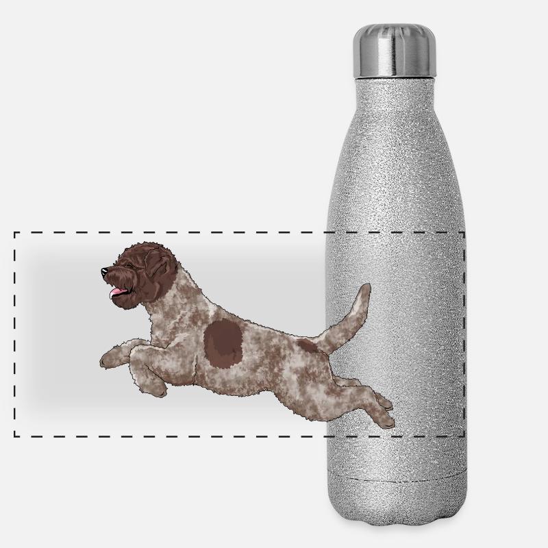 lagottovain5 Panorama Glitzer Isolierflasche 500 ml