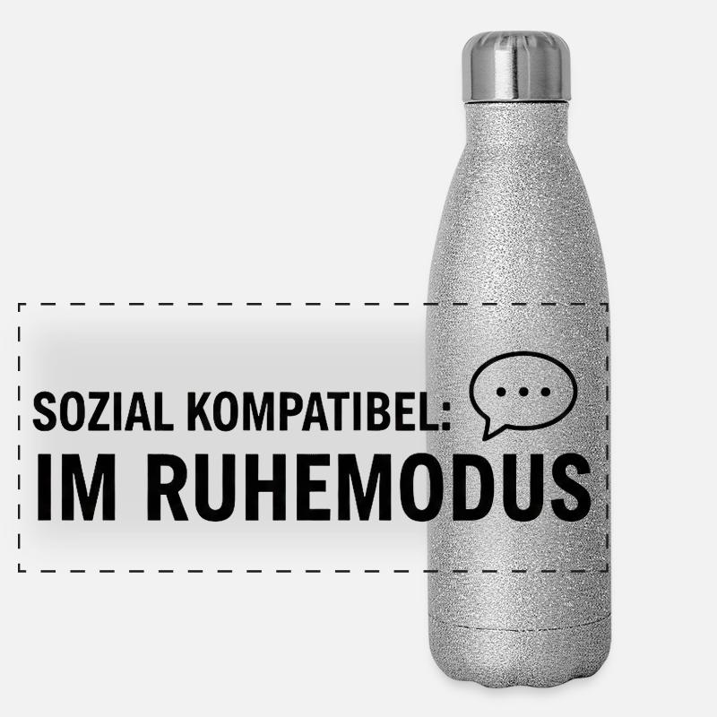 Compatibilité sociale : Introduction en mode veille Gourde isotherme panoramique pailletée 500 ml