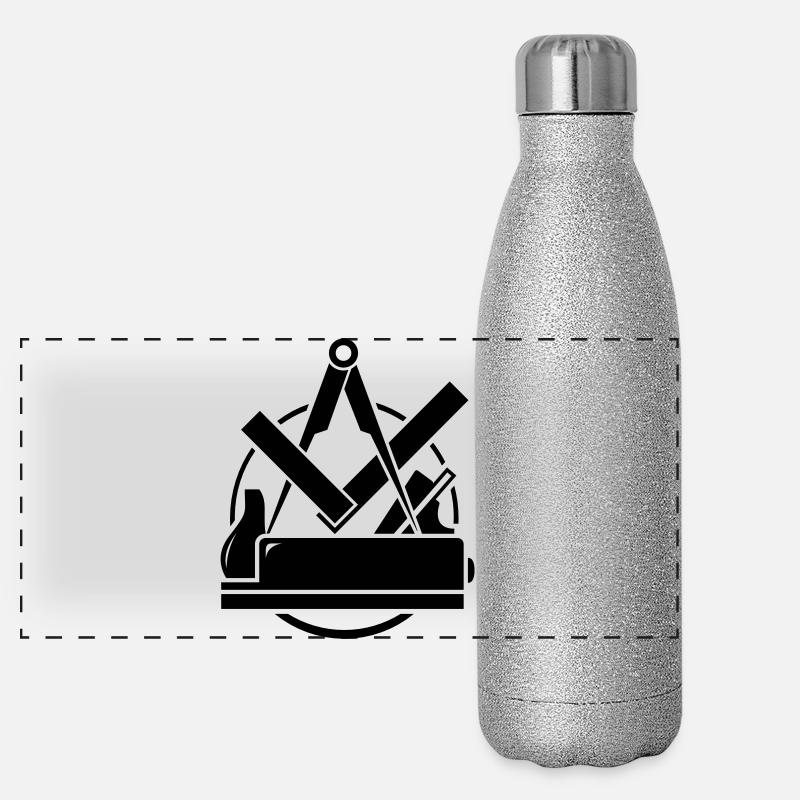 Emblème Carpenter, Carpenter Logo Gourde isotherme panoramique pailletée 500 ml