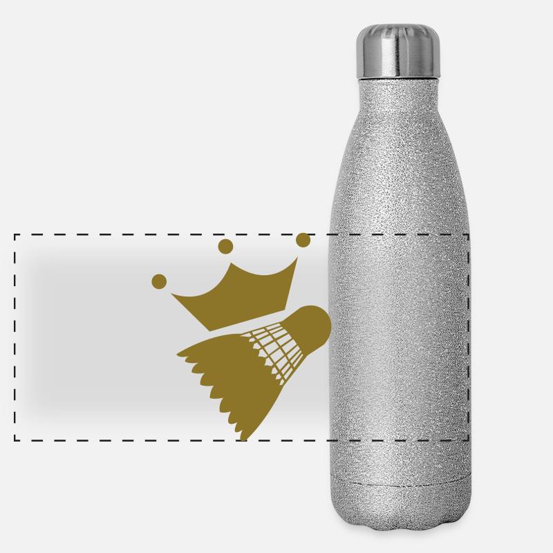 Badminton Panorama Glitzer Isolierflasche 500 ml