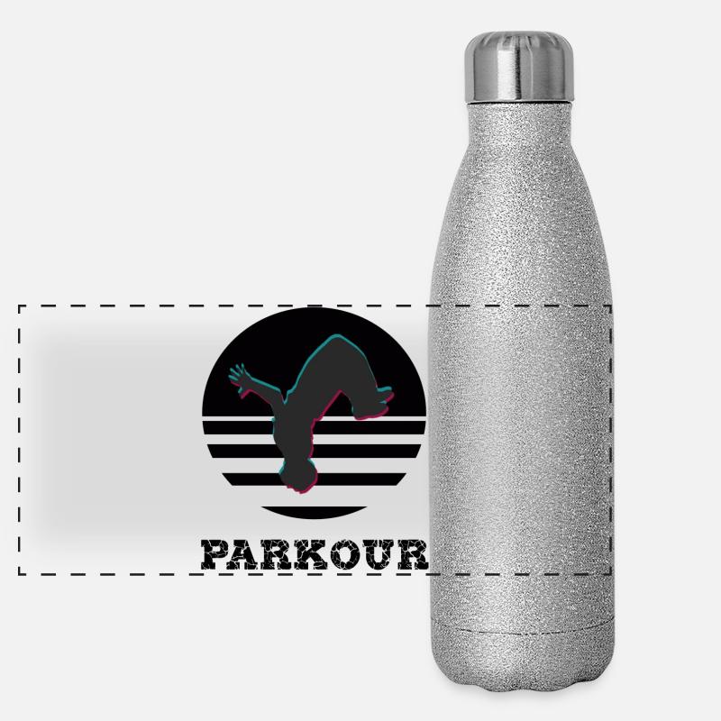Parkour Gourde isotherme panoramique pailletée 500 ml