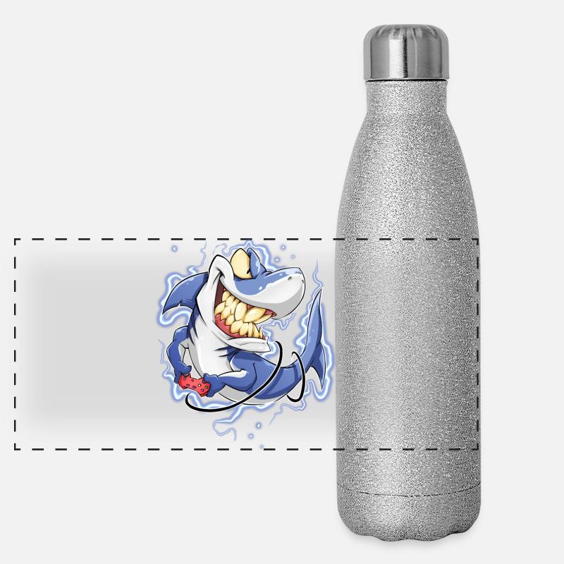 Hai Panorama Glitzer Isolierflasche 500 ml
