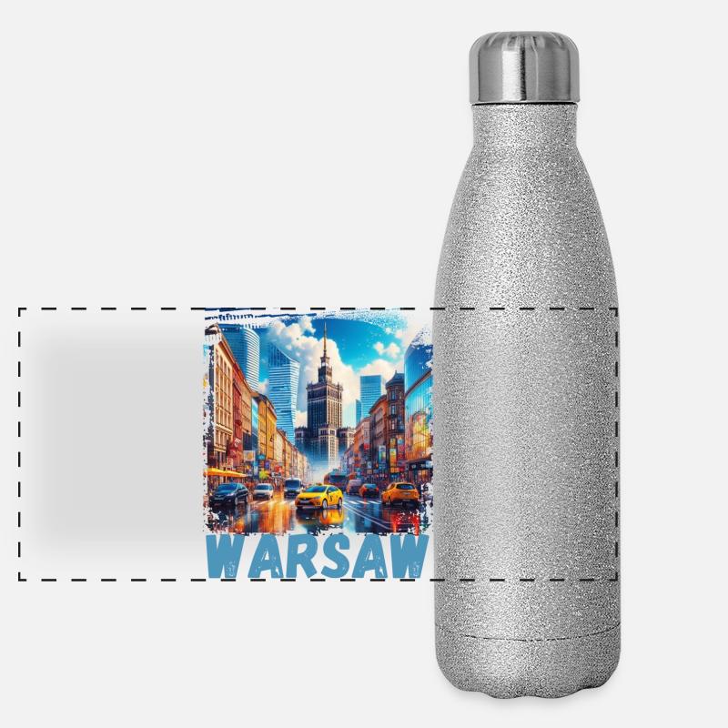 Varsovie Gourde isotherme panoramique pailletée 500 ml