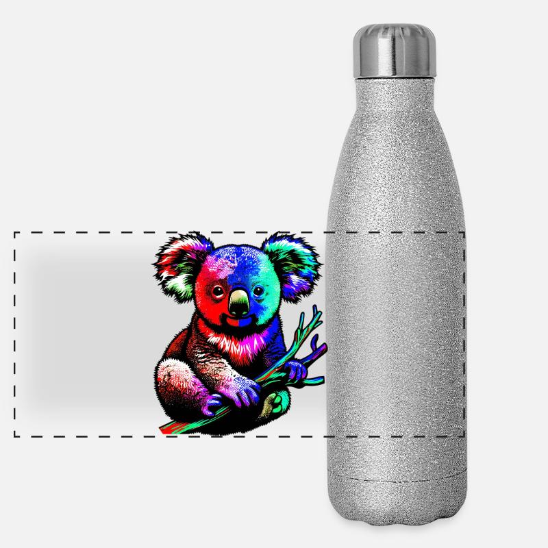 Koala Panorama Glitzer Isolierflasche 500 ml