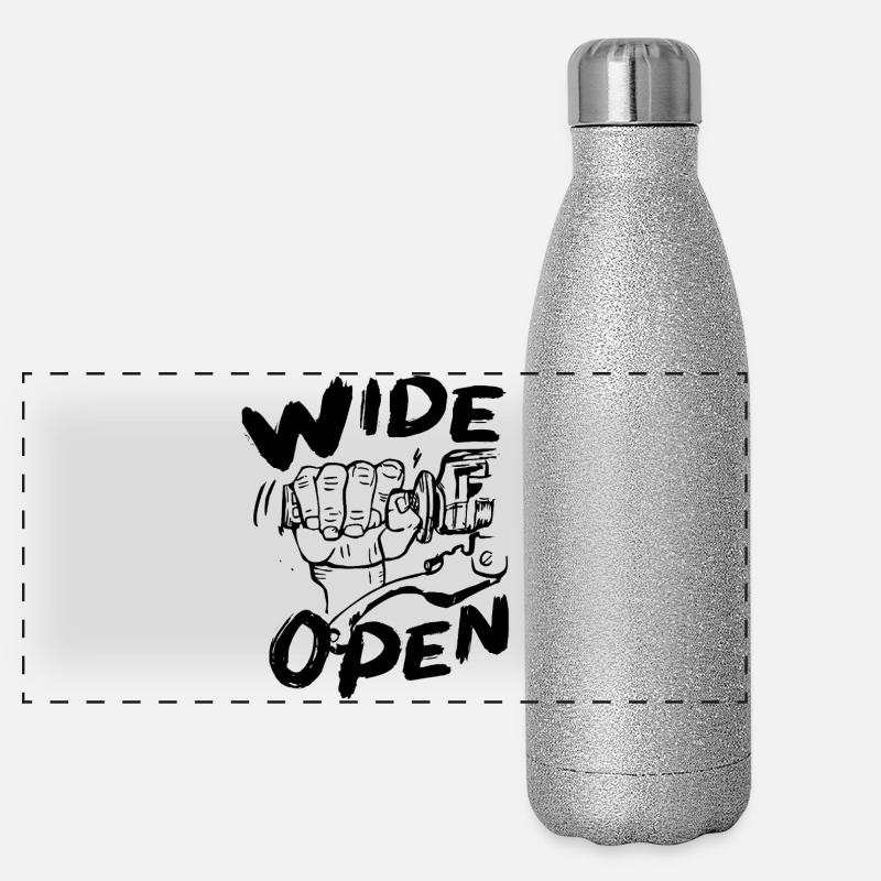 wide open Gourde isotherme panoramique pailletée 500 ml