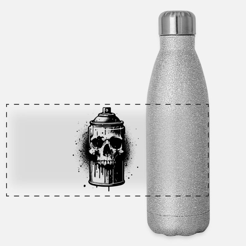skull_spray Gourde isotherme panoramique pailletée 500 ml