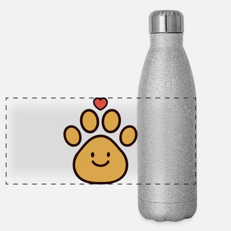 Paw Heart Joy Panoramic Glitter Thermal Bottle 500 ml