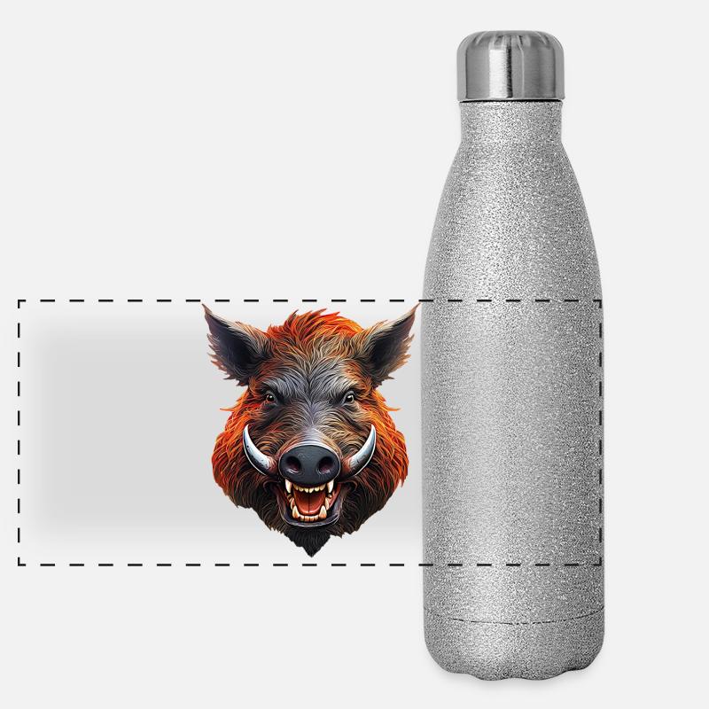 Sanglier Gourde isotherme panoramique pailletée 500 ml