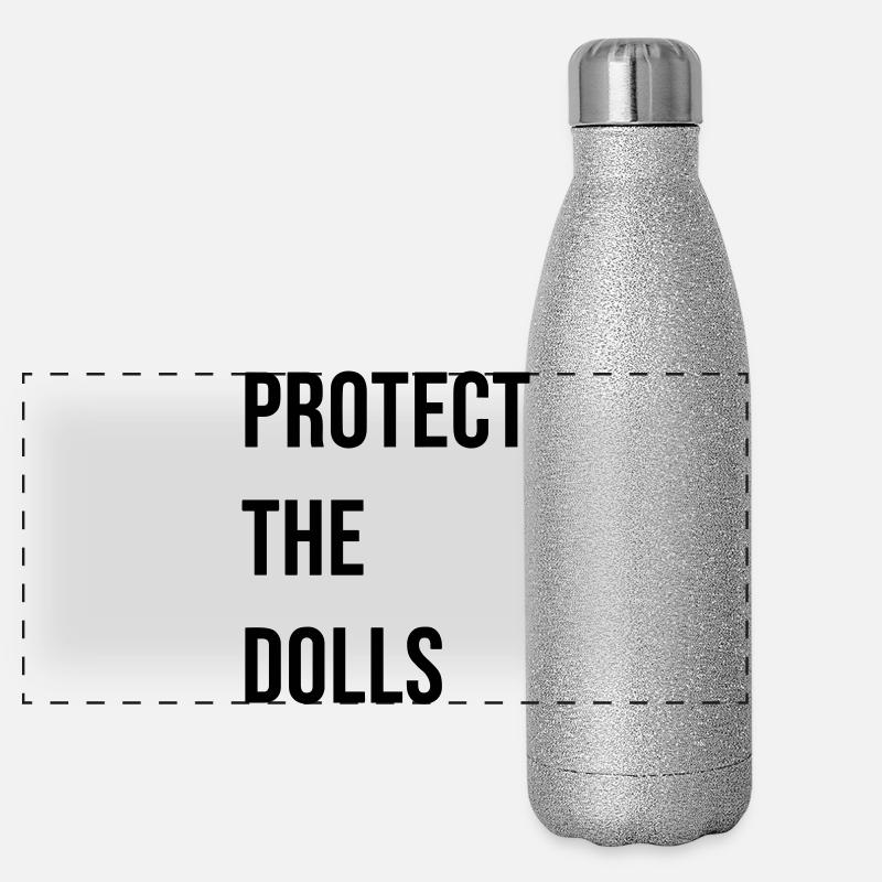 Protect_the_Dolls_- Gourde isotherme panoramique pailletée 500 ml