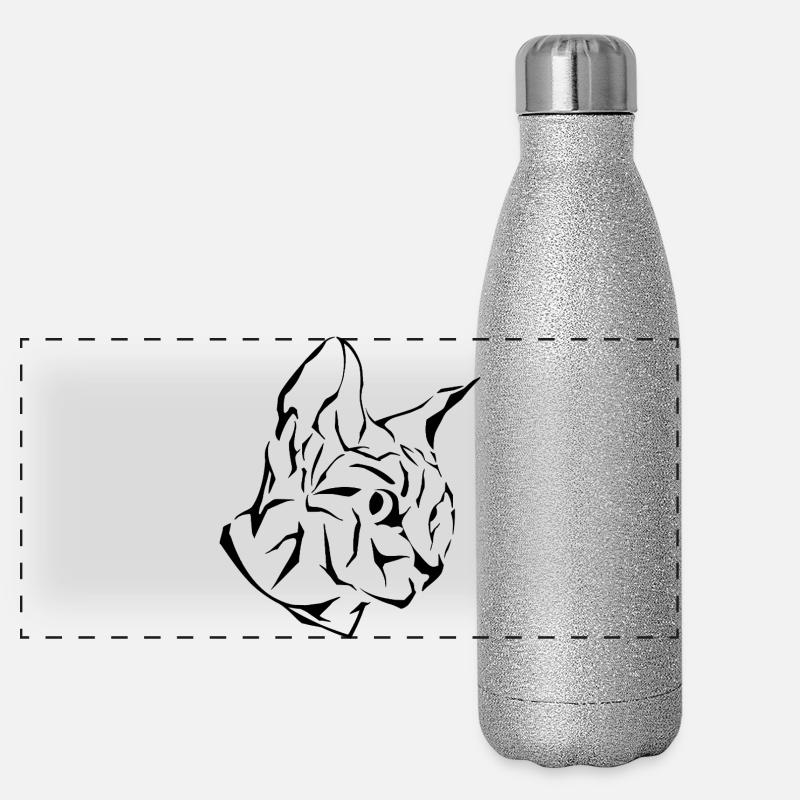 Tribu Tête de Chat Sphinx Gourde isotherme panoramique pailletée 500 ml