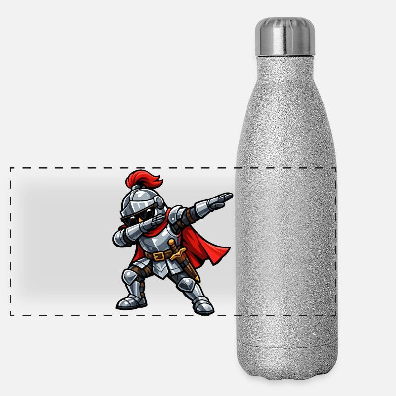 Dabbing Knight Panoramic Glitter Thermal Bottle 500 ml