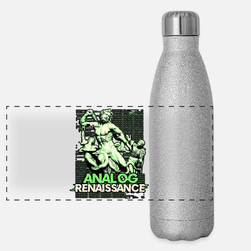Analog Renaissance Panorama Glitzer Isolierflasche 500 ml