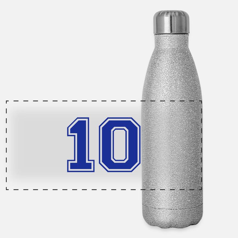 nombre - 10 Gourde isotherme panoramique pailletée 500 ml