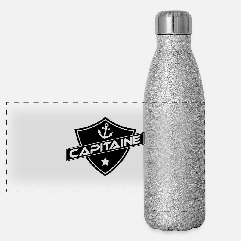 blason capitaine Panorama Glitzer Isolierflasche 500 ml