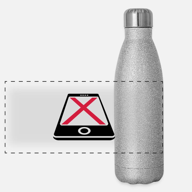 No Smartphone Thermos in acciaio inossidabile glitterato