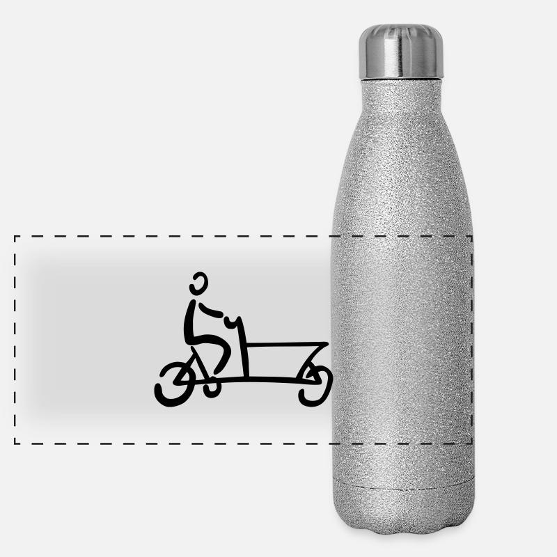 Bakfiets vélo cargo vélo Gourde isotherme panoramique pailletée 500 ml