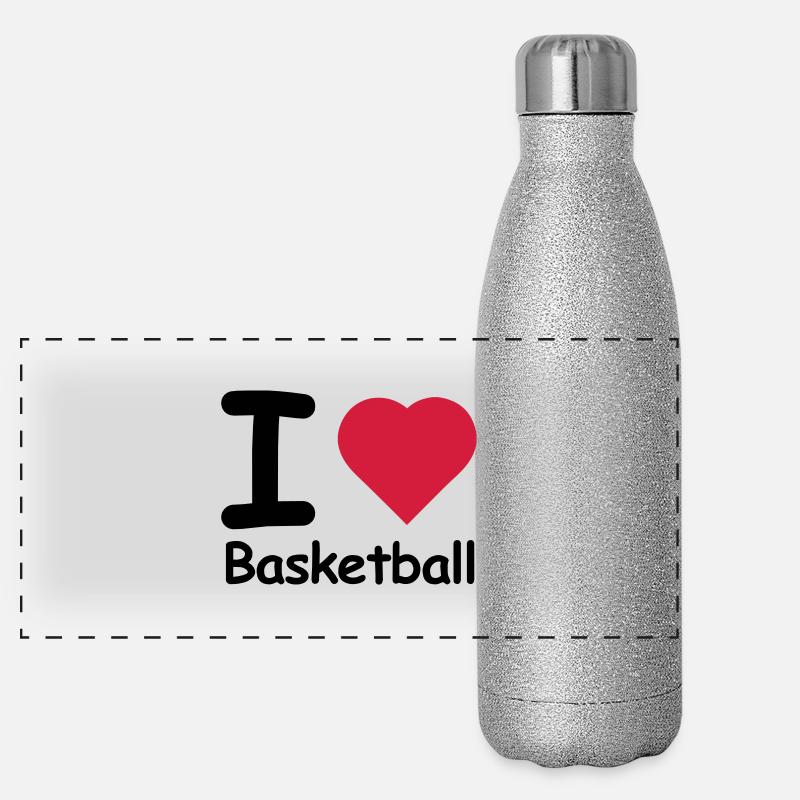 ball basket basketball Panoramic Glitter Thermal Bottle 500 ml