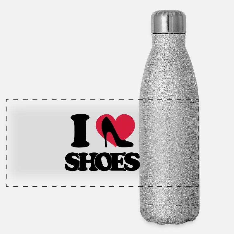I love shoes Panorama Glitzer Isolierflasche 500 ml