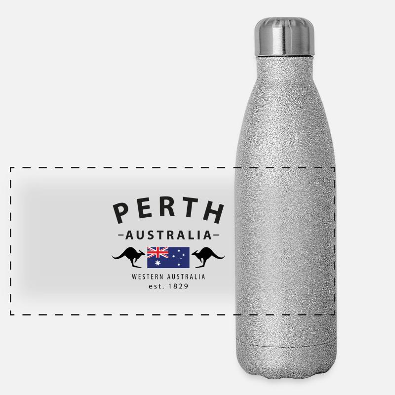 Perth Panorama Glitzer Isolierflasche 500 ml
