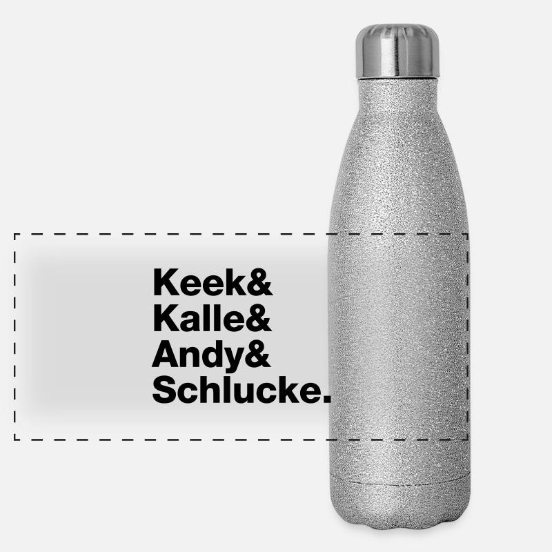 BANG BOOM BANG CHARAKTER Panorama Glitzer Isolierflasche 500 ml