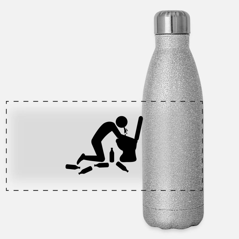 Vomit Toilette Panorama Glitzer Isolierflasche 500 ml