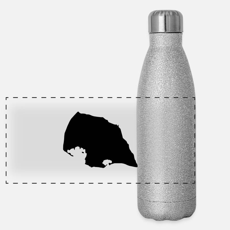 fehmarn insel Panorama Glitzer Isolierflasche 500 ml