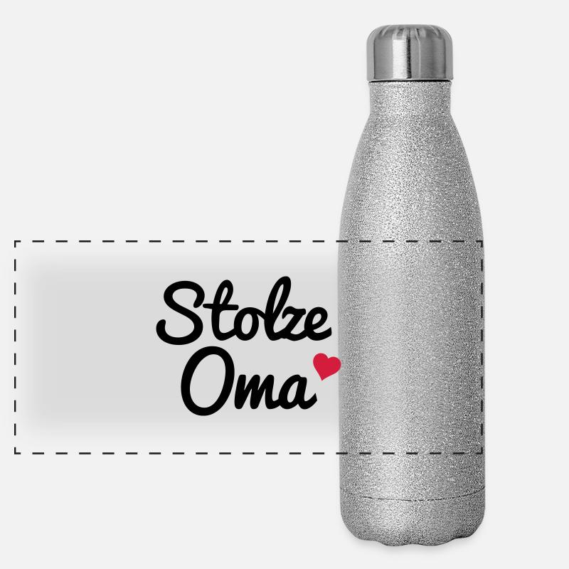 Stolze Oma Panorama Glitzer Isolierflasche 500 ml