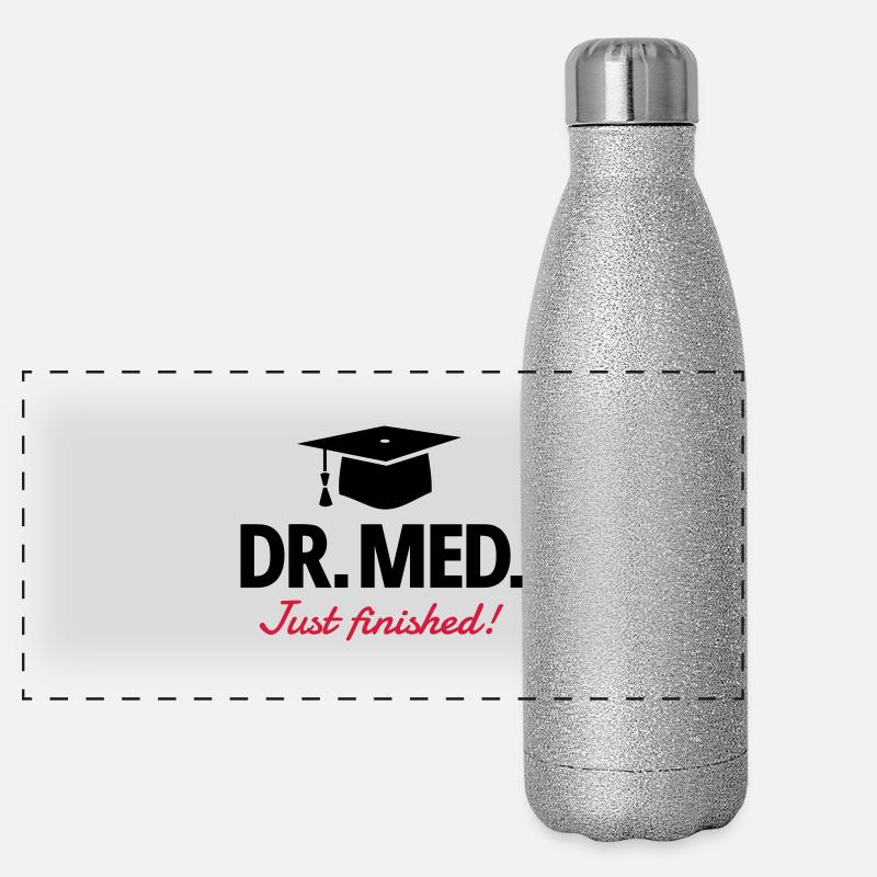 Docteur mortier Gourde isotherme panoramique pailletée 500 ml