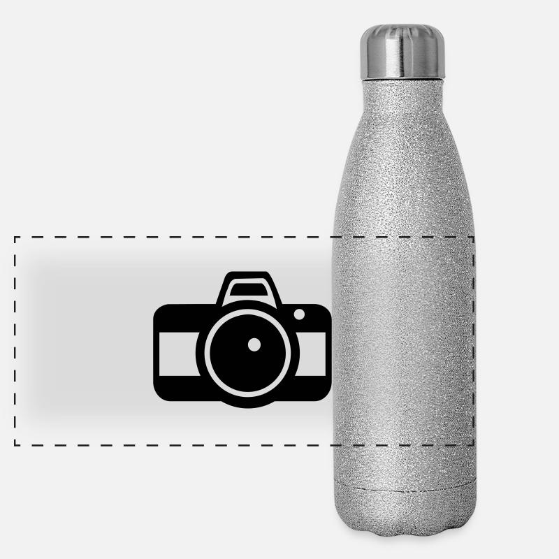 Kamera Panorama Glitzer Isolierflasche 500 ml