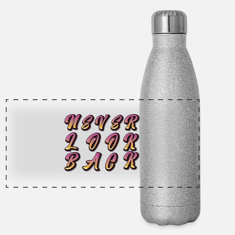 never look back Panoramic Glitter Thermal Bottle 500 ml
