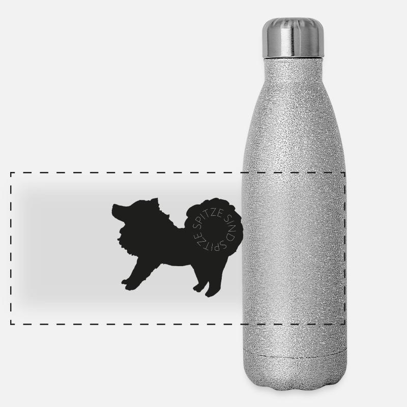 Spitze sind spitze! Black Panorama Glitzer Isolierflasche 500 ml