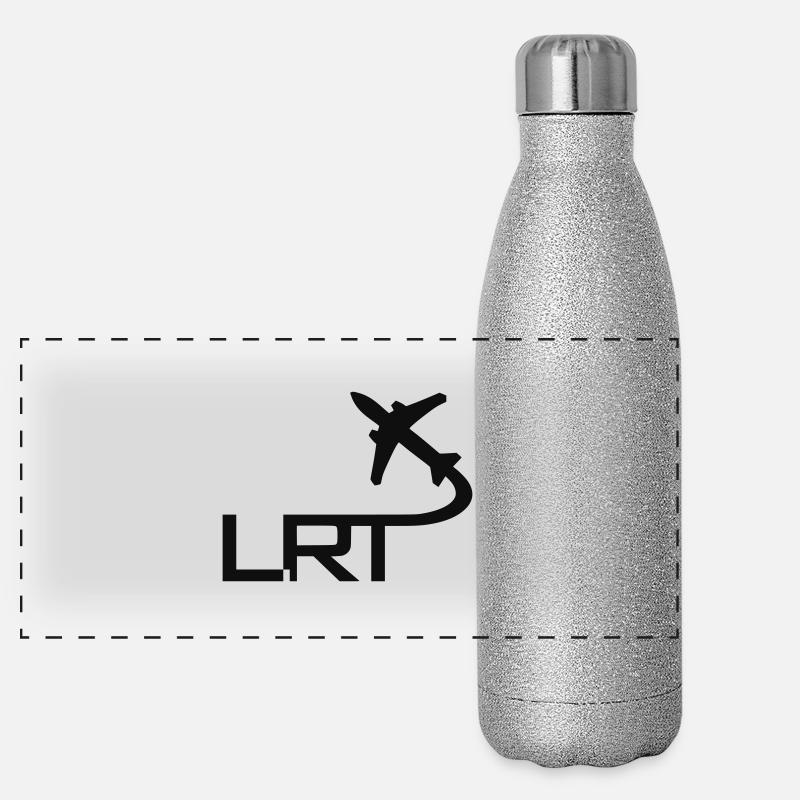 Luft- und Raumfahrttechnik Panorama Glitzer Isolierflasche 500 ml