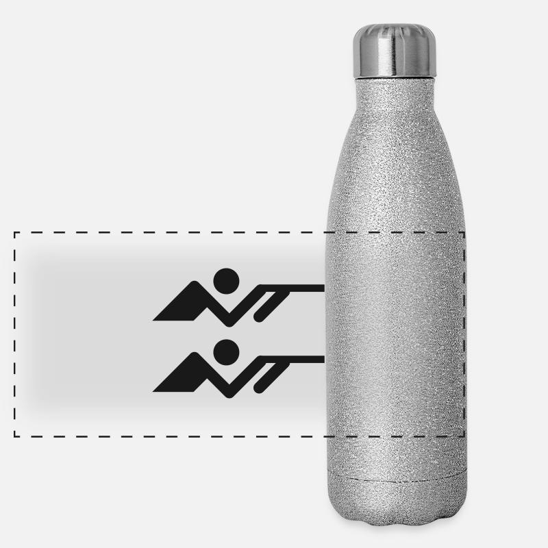 Schiessen Panorama Glitzer Isolierflasche 500 ml
