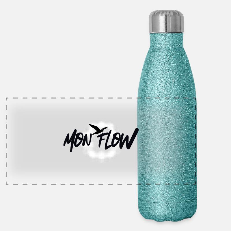 Mon Flow – Freedom & Flow in a modern design Panoramic Glitter Thermal Bottle 500 ml