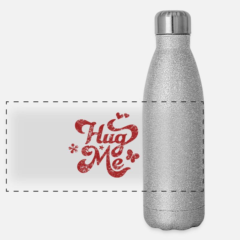 drück mich Panorama Glitzer Isolierflasche 500 ml