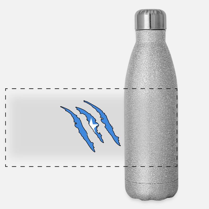 Geschenk Kralle Wild Land Heimat Somalia Panorama Glitzer Isolierflasche 500 ml