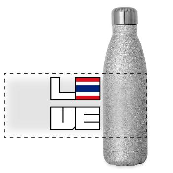 Love Home Roots Roots Thailand - Panoramic Glitter Thermal Bottle 500 ml - silver glitter - Front