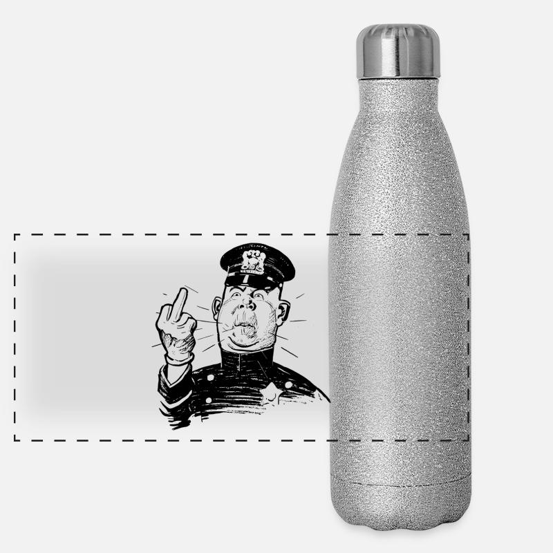 Police Gourde isotherme panoramique pailletée 500 ml