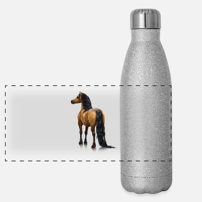 Walisisch Panorama Glitzer Isolierflasche 500 ml