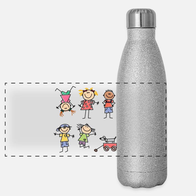 Kids Panoramic Glitter Thermal Bottle 500 ml