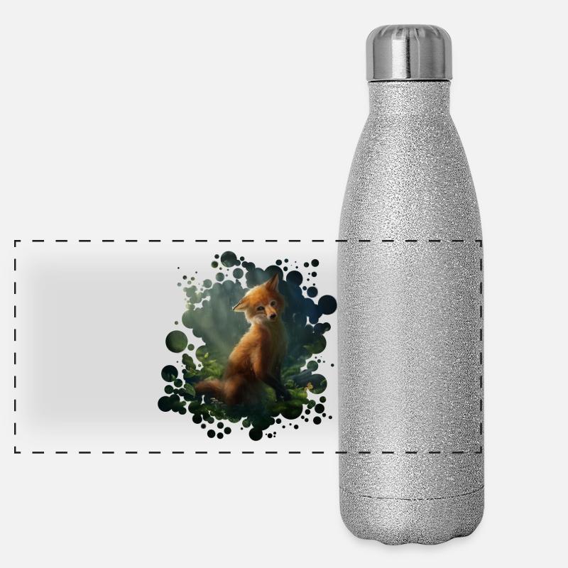 Kleiner Fuchs (Fox) Panorama Glitzer Isolierflasche 500 ml