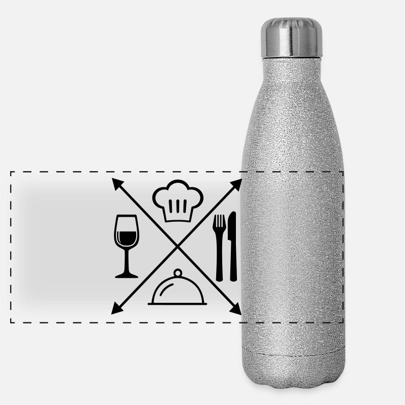Restaurant Panorama Glitzer Isolierflasche 500 ml