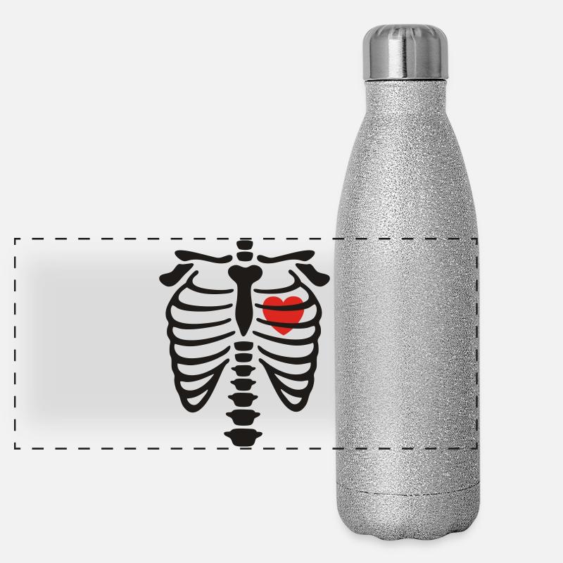 xray_heart_vector Gourde isotherme panoramique pailletée 500 ml