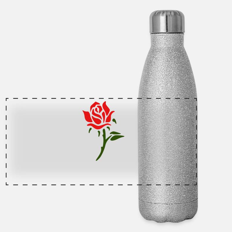 pink Panorama Glitzer Isolierflasche 500 ml