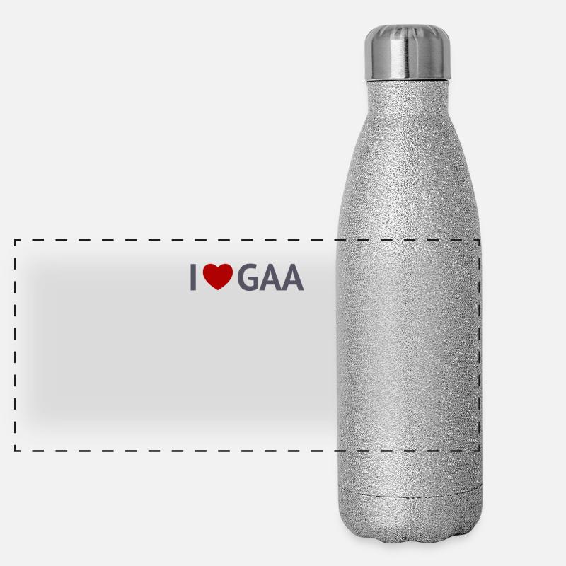 Incroyables cadeaux sur le thème du GAA pour les amateurs de GAA Gourde isotherme panoramique pailletée 500 ml