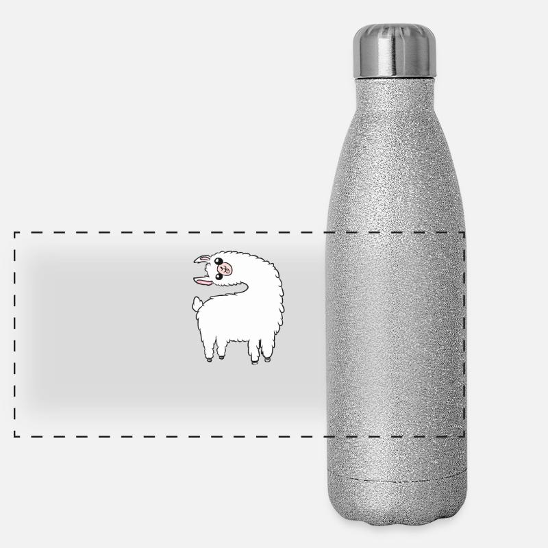 Lama Panorama Glitzer Isolierflasche 500 ml