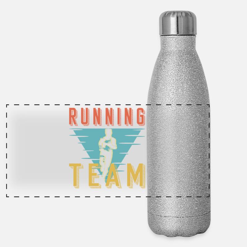 Graphique du Club de Sprint de l’équipe de course rétro Gourde isotherme panoramique pailletée 500 ml