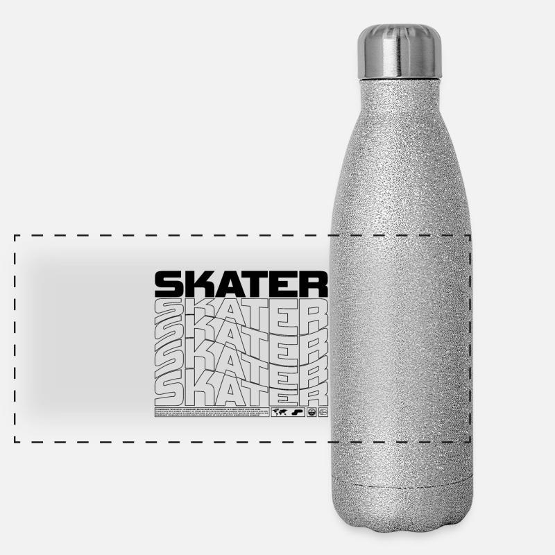 Patineur Gourde isotherme panoramique pailletée 500 ml