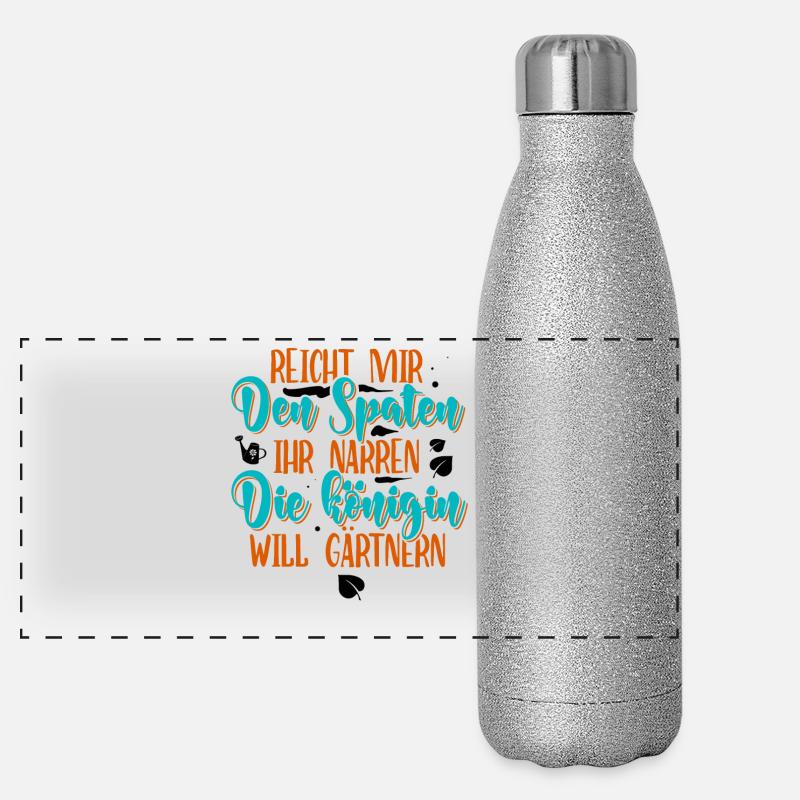 Gärtnerin Panorama Glitzer Isolierflasche 500 ml